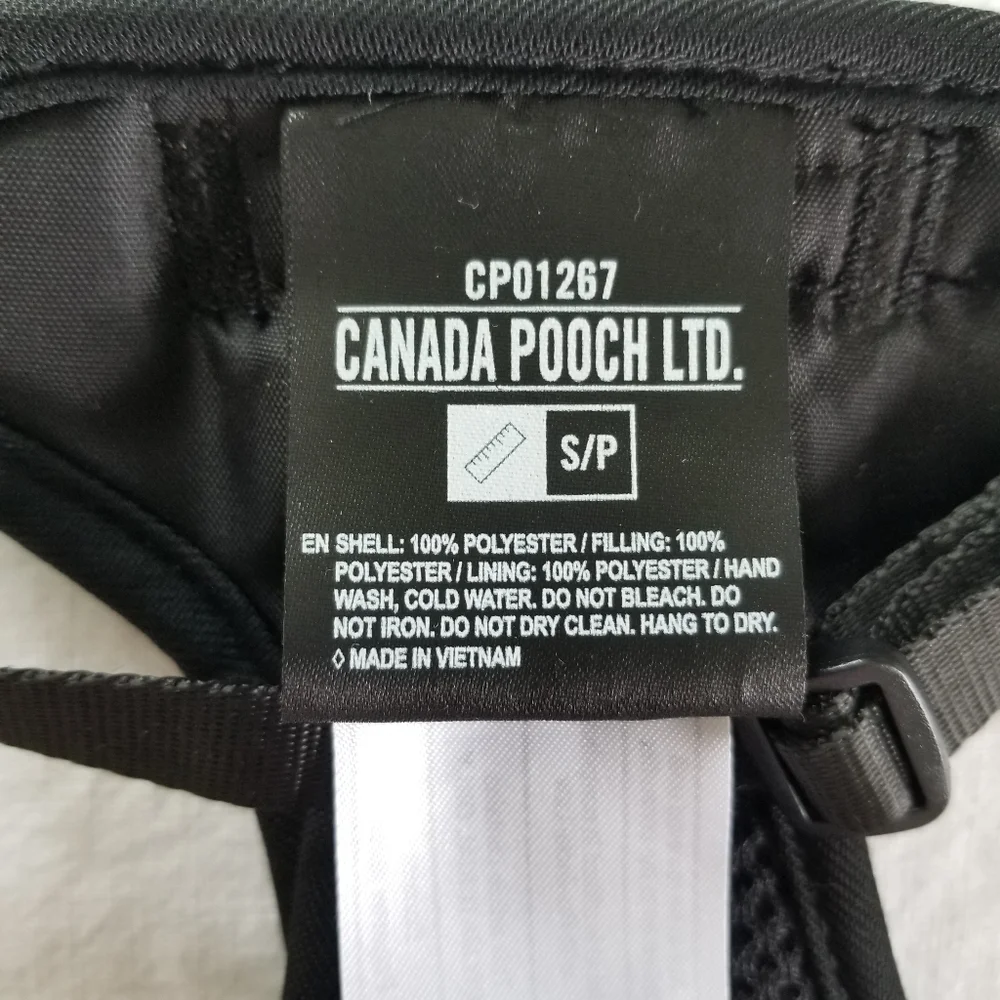 Canada Pooch Black Everything No Pull Harness Adjustable Small Dogs NEW